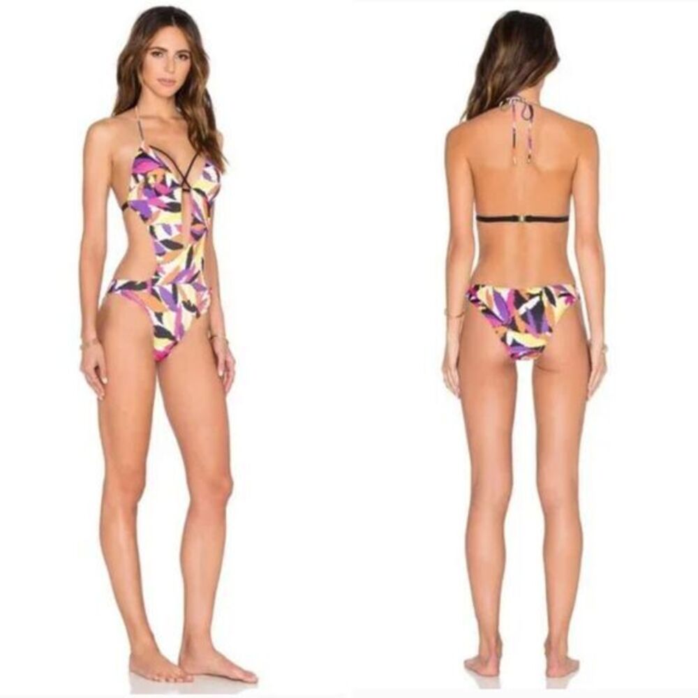 NEW L'Agent by Agent Provocateur Avril swimsuit, multicolor, small‎